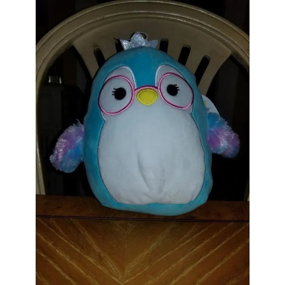 Squishmallow Raina the blue princess Penguin